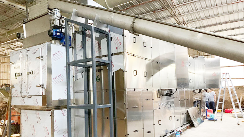 杭州沃塢奶牛場(chǎng)污泥帶式干化機(jī)應(yīng)用