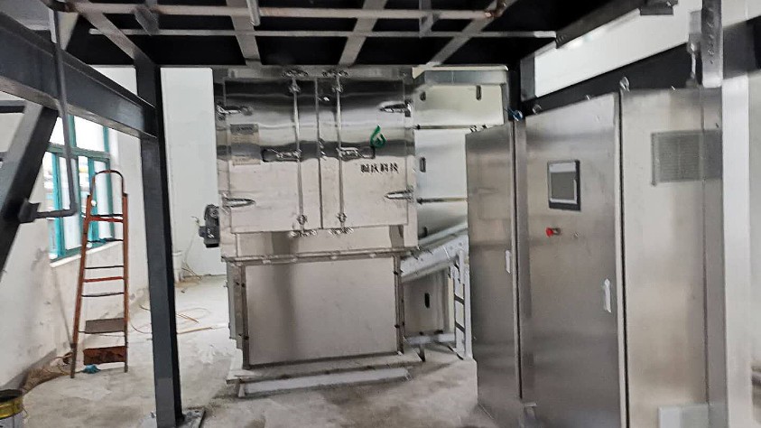 浙江暉石藥業(yè)污泥低溫干化機應用