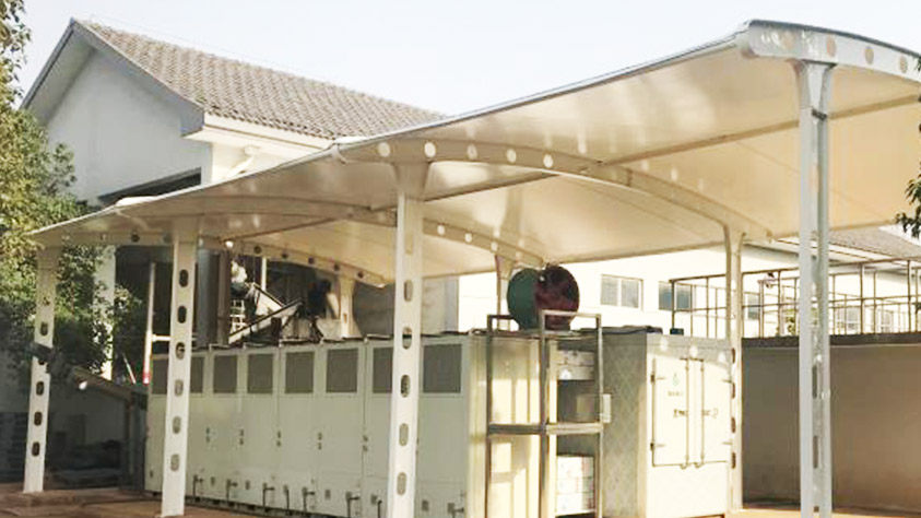 太倉(cāng)港城污水處理低溫干化機(jī)應(yīng)用