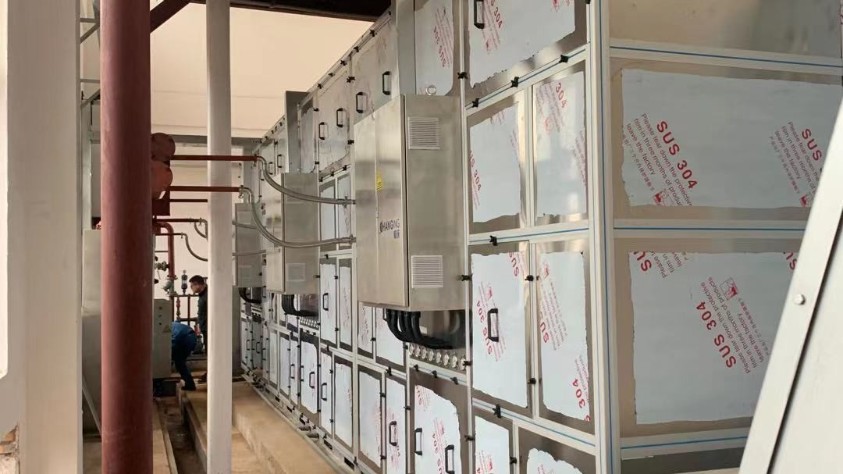 江西廣昌縣污水處理廠低溫干化機應(yīng)用